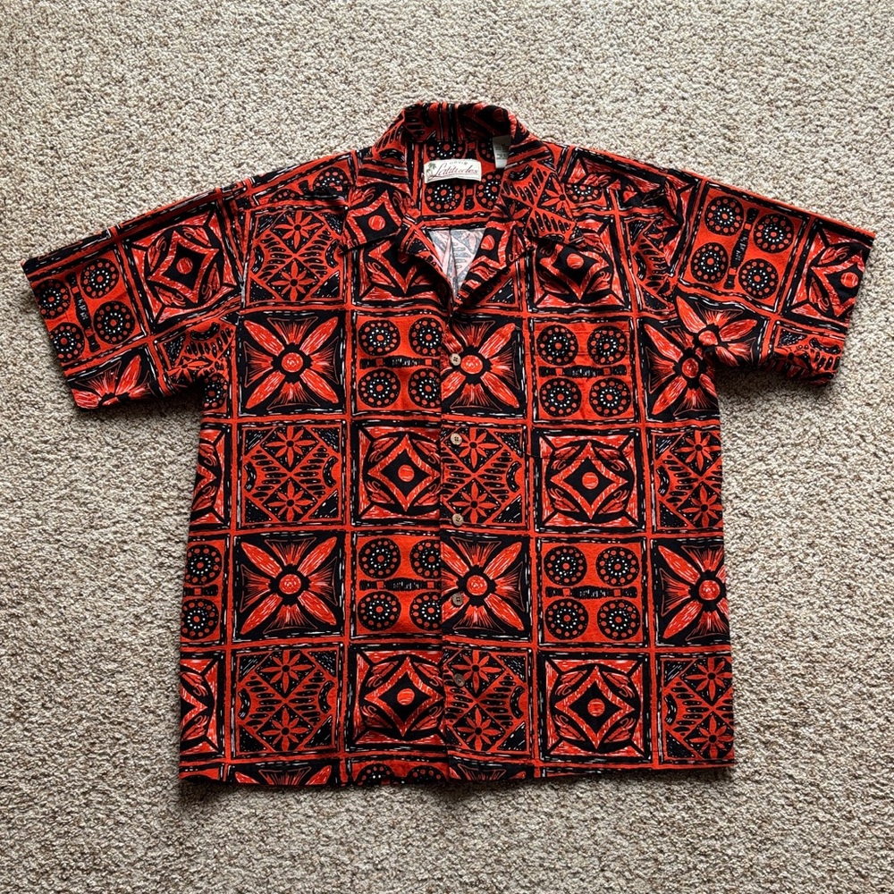 Orvis Latitudes Men’s Aloha Hawaiian S/S Shirt Sz M